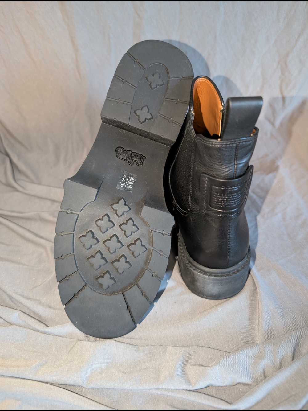 Coach Black Leather Ankle Boots